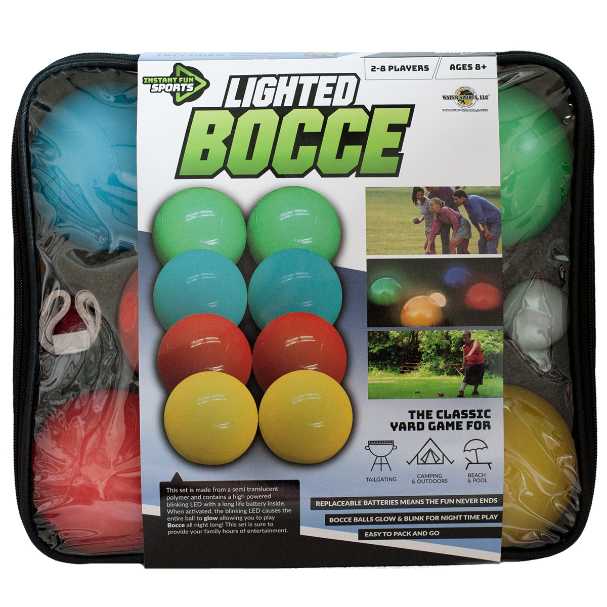 Lighted Bocce | Glow in the Dark Bocce Ball Set